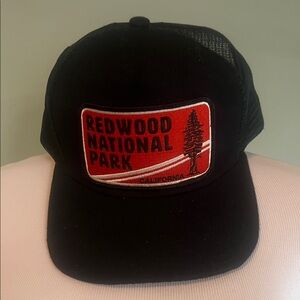 Redwood National Park Black Trucker Hat